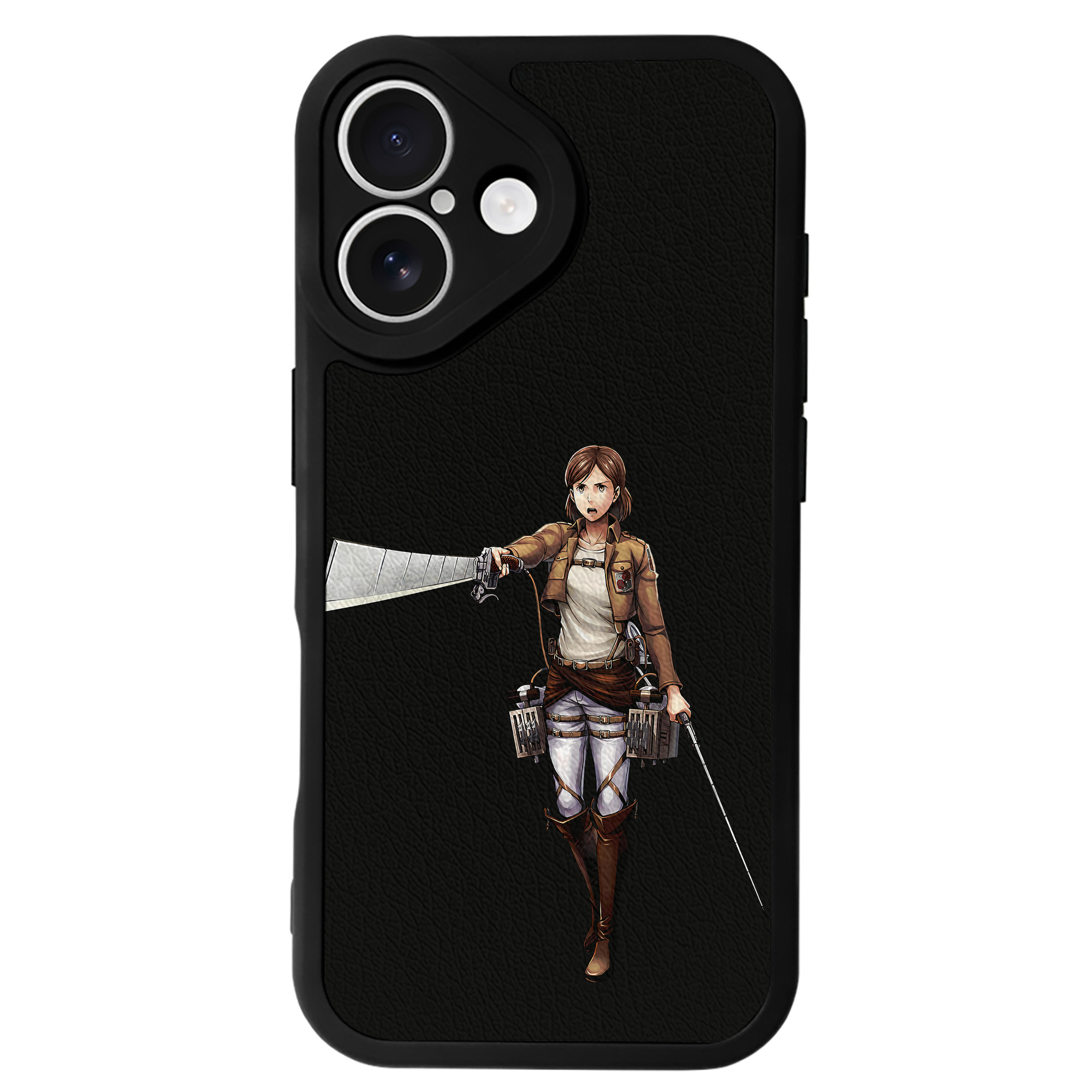 （画像用） 進撃の巨人 Attack on Titan 【iPhone 16シリーズ対応】シリコンスマホケース（レザー調） 材質：シリコン